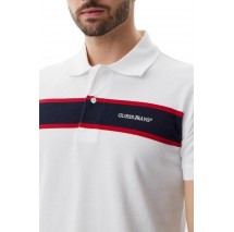 GUESS JEANS STRIPED EMBRO T-SHIRT ΜΠΛΟΥΖΑ ΑΝΔΡΙΚΗ WHITE