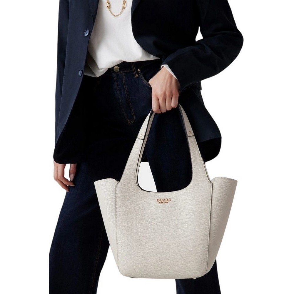GUESS HELINA TOTE ΤΣΑΝΤΑ ΓΥΝΑΙΚΕΙΑ BONE