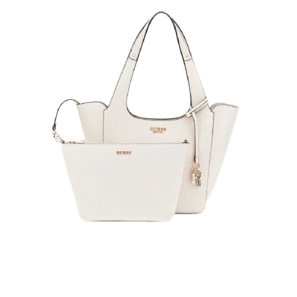 GUESS HELINA TOTE ΤΣΑΝΤΑ ΓΥΝΑΙΚΕΙΑ BONE