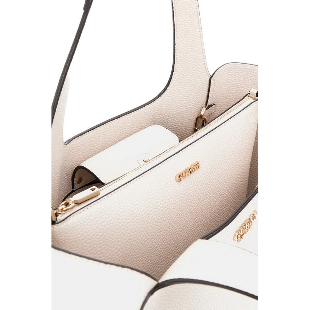 GUESS HELINA TOTE ΤΣΑΝΤΑ ΓΥΝΑΙΚΕΙΑ BONE