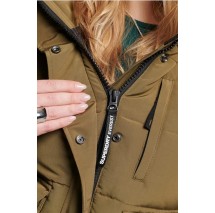 SUPERDRY D5 OVIN EVEREST HOODED PUFFER BOMBER ΜΠΟΥΦΑΝ ΓΥΝΑΙΚΕΙΟ OLIVE