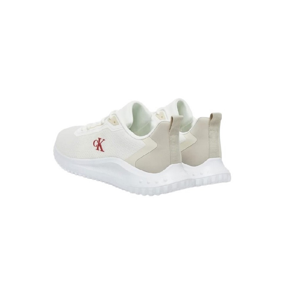 CALVIN KLEIN JEANS EVA RUNNER MIX MESH ΠΑΠΟΥΤΣΙ ΑΝΔΡΙΚΟ WHITE