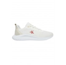 CALVIN KLEIN JEANS EVA RUNNER MIX MESH ΠΑΠΟΥΤΣΙ ΑΝΔΡΙΚΟ WHITE