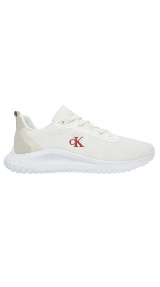 CALVIN KLEIN JEANS EVA RUNNER MIX MESH ΠΑΠΟΥΤΣΙ ΑΝΔΡΙΚΟ WHITE