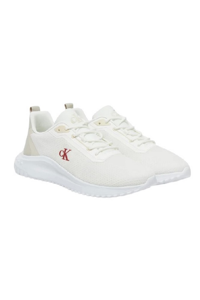 CALVIN KLEIN JEANS EVA RUNNER MIX MESH ΠΑΠΟΥΤΣΙ ΑΝΔΡΙΚΟ WHITE