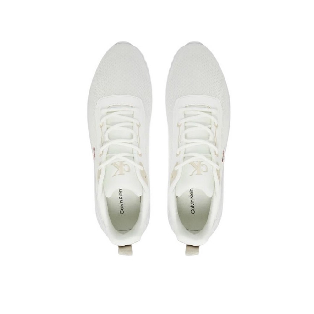 CALVIN KLEIN JEANS EVA RUNNER MIX MESH ΠΑΠΟΥΤΣΙ ΑΝΔΡΙΚΟ WHITE