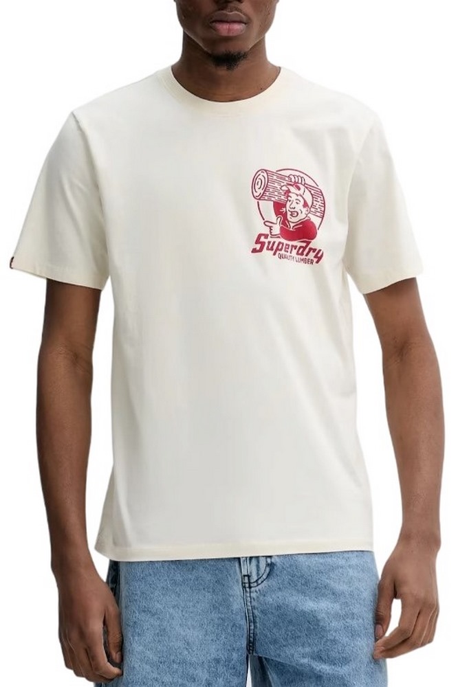 SUPERDRY D2 OVIN TRADE TOOLS LOOSE TEE T-SHIRT ΜΠΛΟΥΖΑ ΑΝΔΡΙΚΗ OFF WHITE