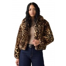 LEVIS ELLE SHERPA  LEOPARD JACKET ΓΟΥΝΑ ΓΥΝΑΙΚΕΙΑ LEOPARD