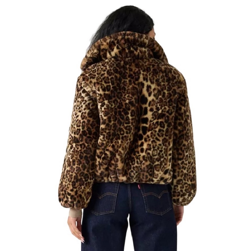 LEVIS ELLE SHERPA  LEOPARD JACKET ΓΟΥΝΑ ΓΥΝΑΙΚΕΙΑ LEOPARD