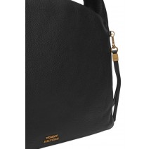 TOMMY HILFIGER CITY LEATHER HOBO ΤΣΑΝΤΑ ΓΥΝΑΙΚΕΙΑ BLACK