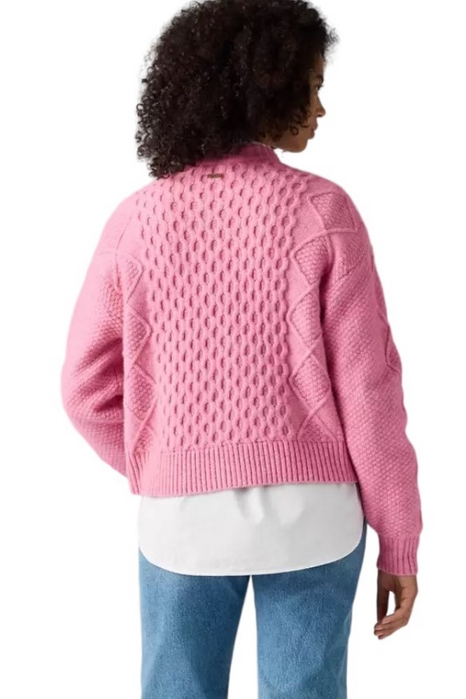 LEVIS CHARLOTTE CREWNECK CARDIGAN ΖΑΚΕΤΑ ΠΛΕΚΤΗ ΓΥΝΑΙΚΕΙΑ PINK