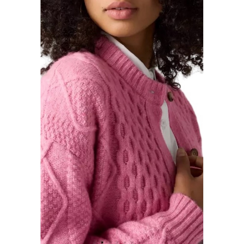 LEVIS CHARLOTTE CREWNECK CARDIGAN ΖΑΚΕΤΑ ΠΛΕΚΤΗ ΓΥΝΑΙΚΕΙΑ PINK