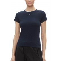 TOMMY JEANS SLIM ESSENTIAL RIB SS EXT T-SHIRT ΜΠΛΟΥΖΑ ΓΥΝΑΙΚΕΙΑ DARK NAVY