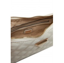 GUESS GIULLY TOP ZIP SHOULDER BAG ΤΣΑΝΤΑ ΓΥΝΑΙΚΕΙΑ OFF WHITE