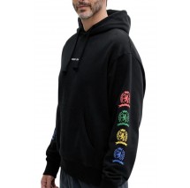 TOMMY JEANS RLX VARSITY CREST HOOD EXT ΦΟΥΤΕΡ ΑΝΔΡΙΚΟ BLACK
