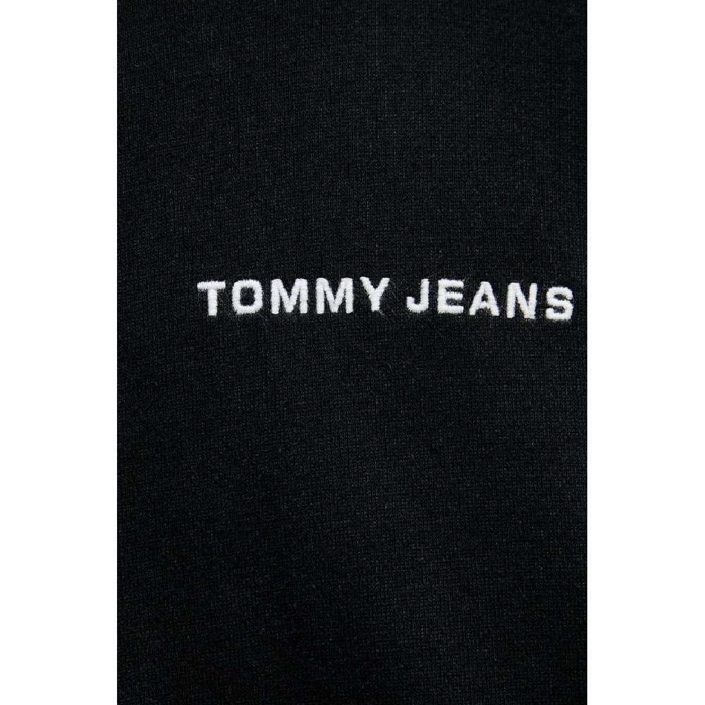 TOMMY JEANS RLX VARSITY CREST HOOD EXT ΦΟΥΤΕΡ ΑΝΔΡΙΚΟ BLACK