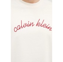 CALVIN KLEIN JEANS CNTR CHN STTCH 16 T-SHIRT ΜΠΛΟΥΖΑ ΑΝΔΡΙΚΗ OFF WHITE