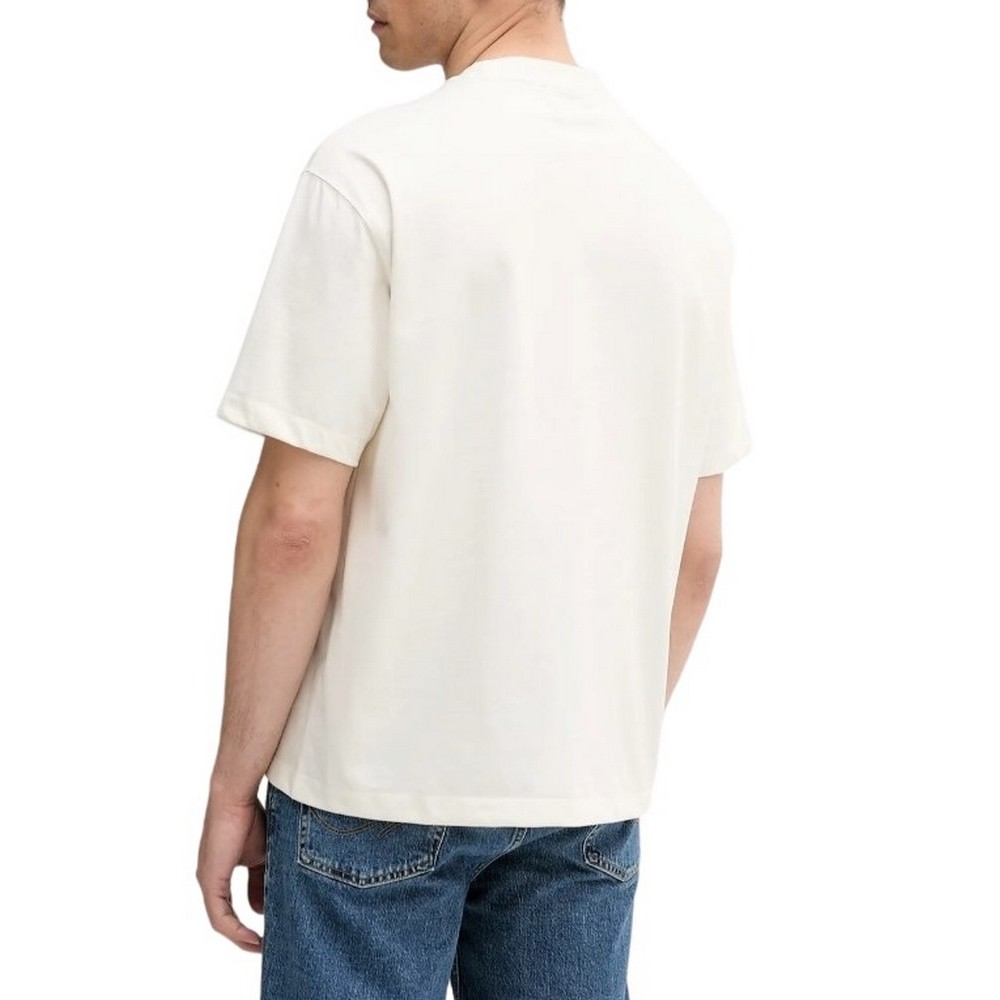CALVIN KLEIN JEANS CNTR CHN STTCH 16 T-SHIRT ΜΠΛΟΥΖΑ ΑΝΔΡΙΚΗ OFF WHITE