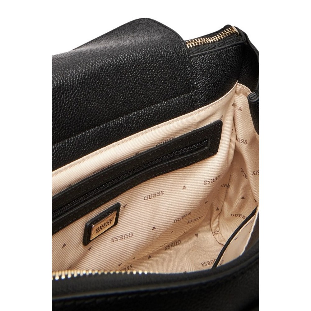 GUESS CALEBRA HOBO STATUS SATCHEL ΤΣΑΝΤΑ ΓΥΝΑΙΚΕΙΑ BLACK