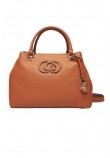 GUESS CALEBRA HOBO STATUS SATCHEL ΤΣΑΝΤΑ ΓΥΝΑΙΚΕΙΑ COGNAC