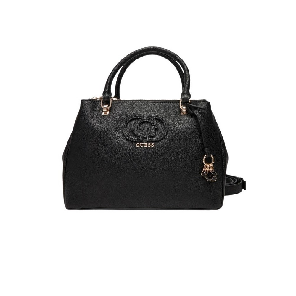 GUESS CALEBRA HOBO STATUS SATCHEL ΤΣΑΝΤΑ ΓΥΝΑΙΚΕΙΑ BLACK