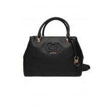 GUESS CALEBRA HOBO STATUS SATCHEL ΤΣΑΝΤΑ ΓΥΝΑΙΚΕΙΑ BLACK
