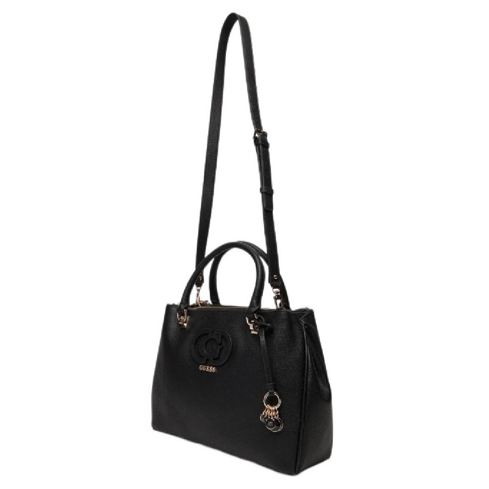 GUESS CALEBRA HOBO STATUS SATCHEL ΤΣΑΝΤΑ ΓΥΝΑΙΚΕΙΑ BLACK