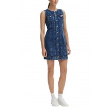 CALVIN KLEIN JEANS WHS SLVLS MINI TRUCKER DRESS MAD ΤΖΙΝ ΦΟΡΕΜΑ ΓΥΝΑΙΚΕΙΟ BLUΕ DENIM