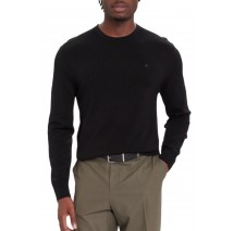 CALVIN KLEIN MERINO CREW ΜΠΛΟΥΖΑ ΠΛΕΚΤΗ ΑΝΔΡΙΚΗ BLACK