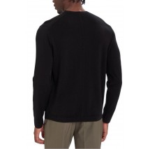 CALVIN KLEIN MERINO CREW ΜΠΛΟΥΖΑ ΠΛΕΚΤΗ ΑΝΔΡΙΚΗ BLACK