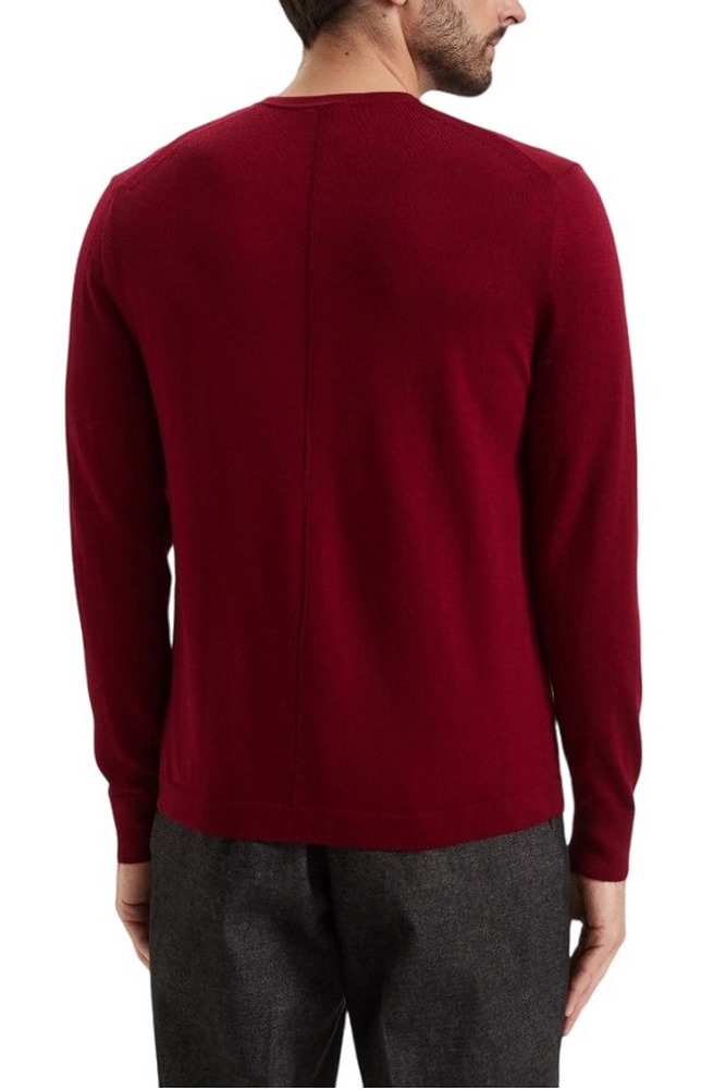 CALVIN KLEIN MERINO CREW ΜΠΛΟΥΖΑ ΠΛΕΚΤΗ ΑΝΔΡΙΚΗ WINE