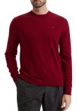 CALVIN KLEIN MERINO CREW ΜΠΛΟΥΖΑ ΠΛΕΚΤΗ ΑΝΔΡΙΚΗ WINE