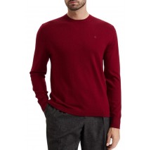 CALVIN KLEIN MERINO CREW ΜΠΛΟΥΖΑ ΠΛΕΚΤΗ ΑΝΔΡΙΚΗ WINE