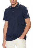 GUESS QUATTRO G TAPE POLO T-SHIRT ΜΠΛΟΥΖΑ ΑΝΔΡΙΚΗ NAVY