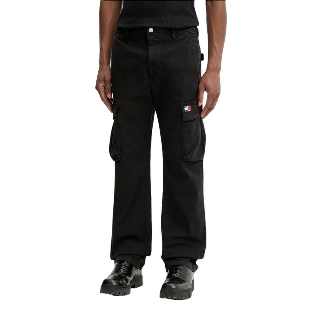 TOMMY JEANS TJM OTIS COTTON CANVAS CARGO ΠΑΝΤΕΛΟΝΙ ΑΝΔΡΙΚΟ BLACK