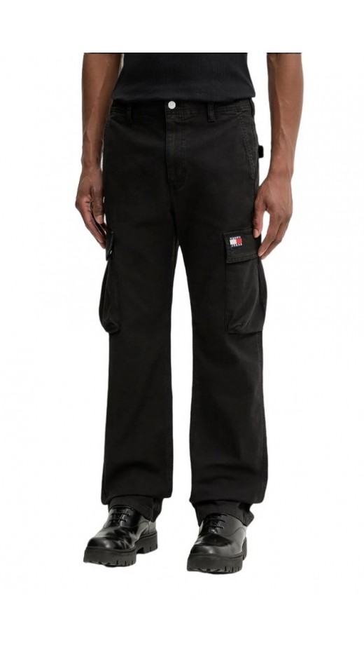 TOMMY JEANS TJM OTIS COTTON CANVAS CARGO ΠΑΝΤΕΛΟΝΙ ΑΝΔΡΙΚΟ BLACK