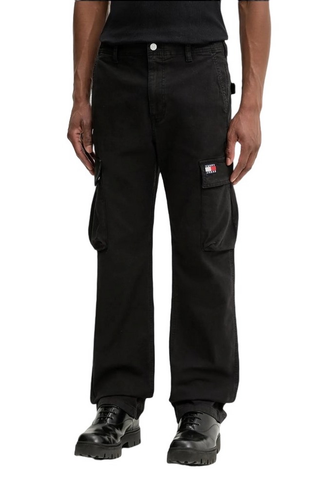 TOMMY JEANS TJM OTIS COTTON CANVAS CARGO ΠΑΝΤΕΛΟΝΙ ΑΝΔΡΙΚΟ BLACK
