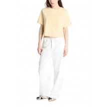 TOMMY JEANS  RLX SH TONAL CREST TEE T-SHIRT ΜΠΛΟΥΖΑ ΓΥΝΑΙΚΕΙΑ YELLOW