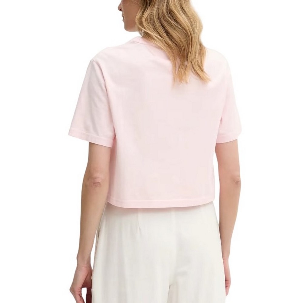 TOMMY JEANS  RLX SH TONAL CREST TEE T-SHIRT ΜΠΛΟΥΖΑ ΓΥΝΑΙΚΕΙΑ PINK