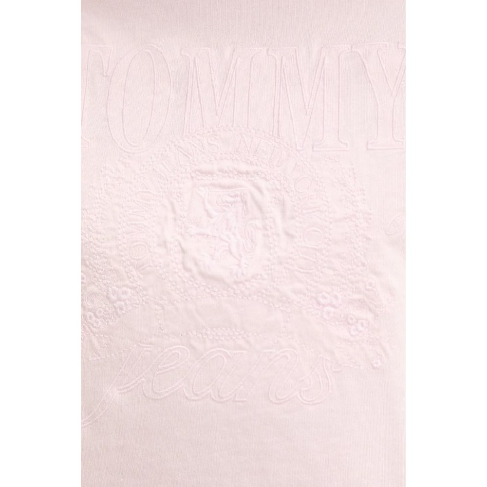 TOMMY JEANS  RLX SH TONAL CREST TEE T-SHIRT ΜΠΛΟΥΖΑ ΓΥΝΑΙΚΕΙΑ PINK