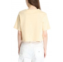 TOMMY JEANS  RLX SH TONAL CREST TEE T-SHIRT ΜΠΛΟΥΖΑ ΓΥΝΑΙΚΕΙΑ YELLOW