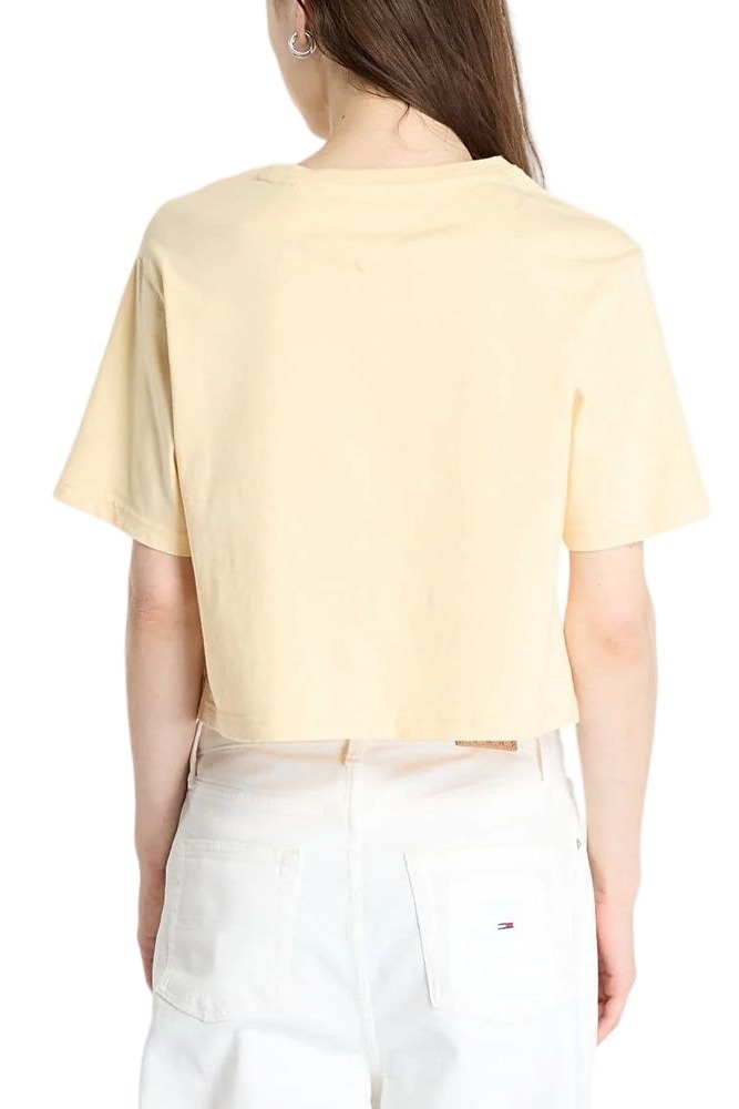 TOMMY JEANS  RLX SH TONAL CREST TEE T-SHIRT ΜΠΛΟΥΖΑ ΓΥΝΑΙΚΕΙΑ YELLOW