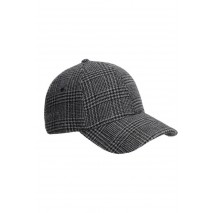 TOMMY HILFIGER CHECK 6 PANEL MELTON CAP ΚΑΠΕΛΟ ΑΝΔΡΙΚΟ GREY