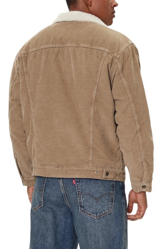 LEVIS RELAXED FIT SHERPA TRKR JACKET ΜΠΟΥΦΑΝ ΑΝΔΡΙΚΟ TAUPE
