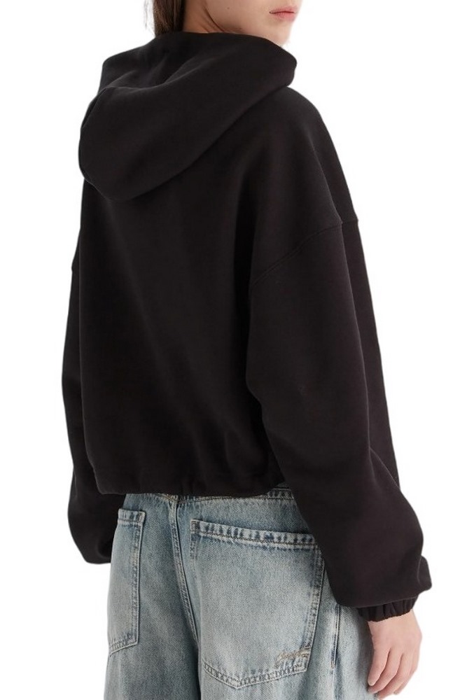 TOMMY JEANS  CRP LINEAR BLING HOODIE EXT ΦΟΥΤΕΡ ΜΠΛΟΥΖΑ ΓΥΝΑΙΚΕΙΑ BLACK