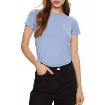 GUESS JEANS SS SLIM PKT TEE ΜΠΛΟΥΖΑ ΓΥΝΑΙΚΕΙΑ BLUE