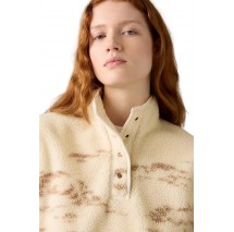 LEVIS KASEY SHERPA PULLOVER ΜΠΛΟΥΖΑ ΦΟΥΤΕΡ ΓΥΝΑΙΚΕΙΑ ECRU