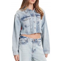 TOMMY JEANS CROPPD TRCKR JKT RWB EXT CI603 ΜΠΟΥΦΑΝ ΓΥΝΑΙΚΕΙΟ BLUΕ DENIM