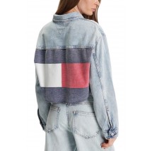 TOMMY JEANS CROPPD TRCKR JKT RWB EXT CI603 ΜΠΟΥΦΑΝ ΓΥΝΑΙΚΕΙΟ BLUΕ DENIM