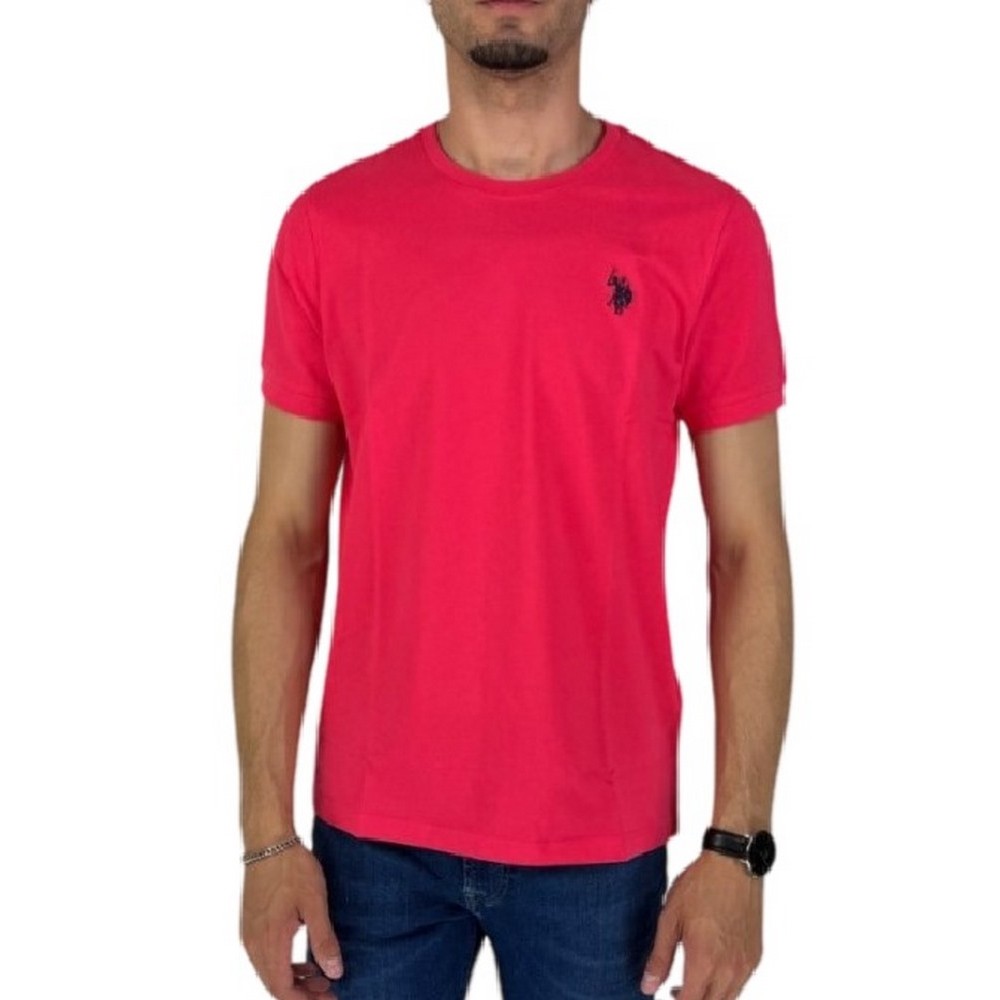 U.S POLO ASSN BREN 000272 CHL4 T-SHIRT ΜΠΛΟΥΖΑ ΑΝΔΡΙΚΗ CORAL